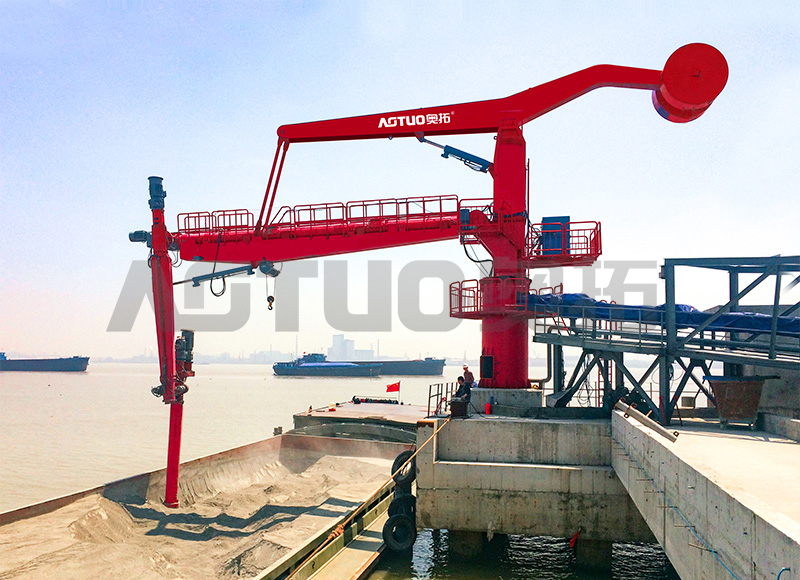 600-15000 DWT 100-500t/jam Pembongkar Kapal Sekrup Tetap