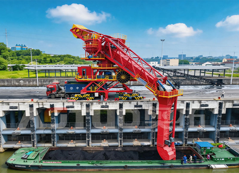 Tipe ATSL-T Ban Unloader Kapal Multi-Material Kontinyu Tipe Ban yang Ramah Lingkungan