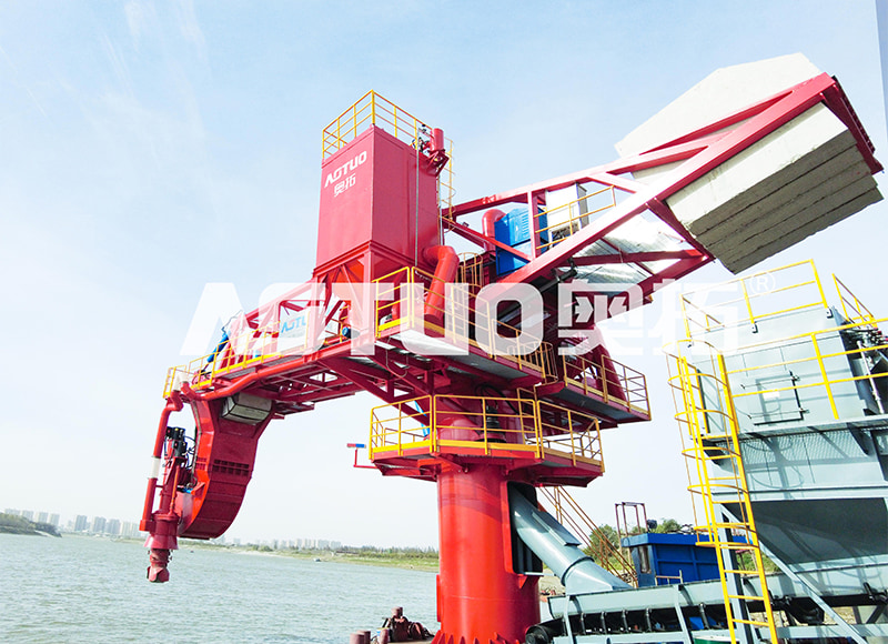 ATSL-A Derek bongkar muat klinker ramah lingkungan tipe tetapScrew Ship Unloader